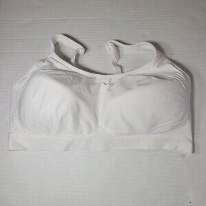 Truekind White Everyday Comfort Straps Wireless Shaping Bra #10024 Size 3X